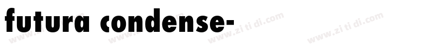 futura condense字体转换